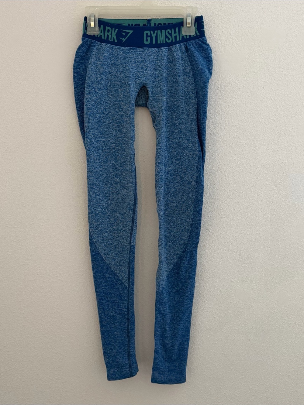 Gymshark Navy and Teal Seamless Performance Leggings